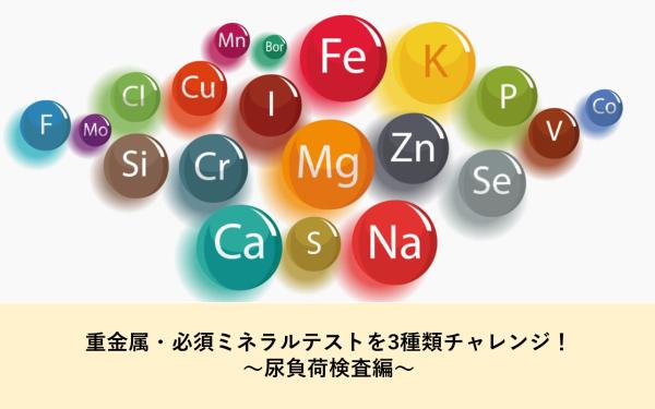 重金属・必須ミネラルテストを3種類チャレンジ！～尿負荷検査編～